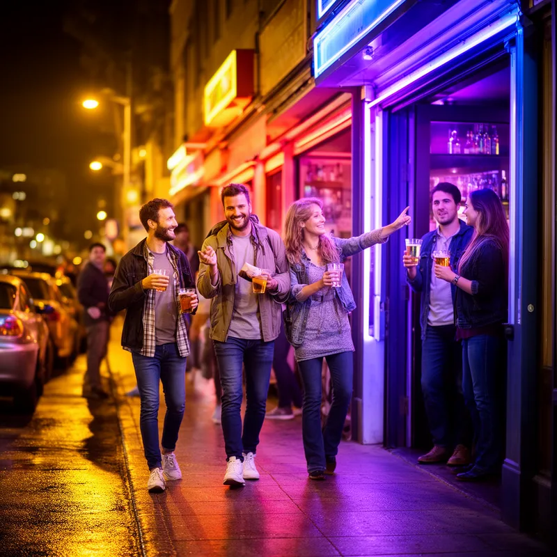 to bar hop
