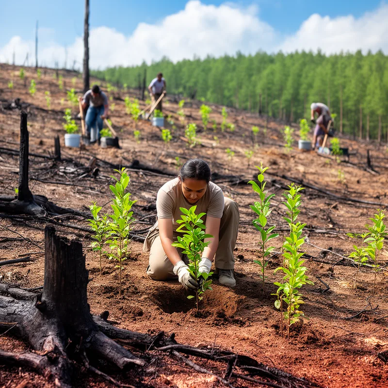 to re-afforest