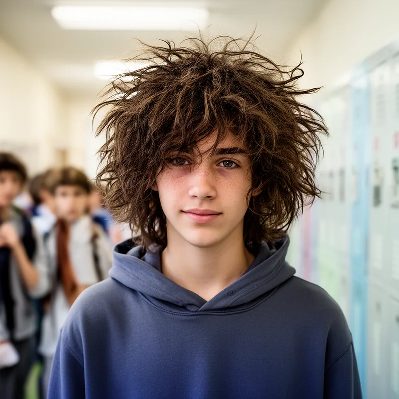 shaggy-haired