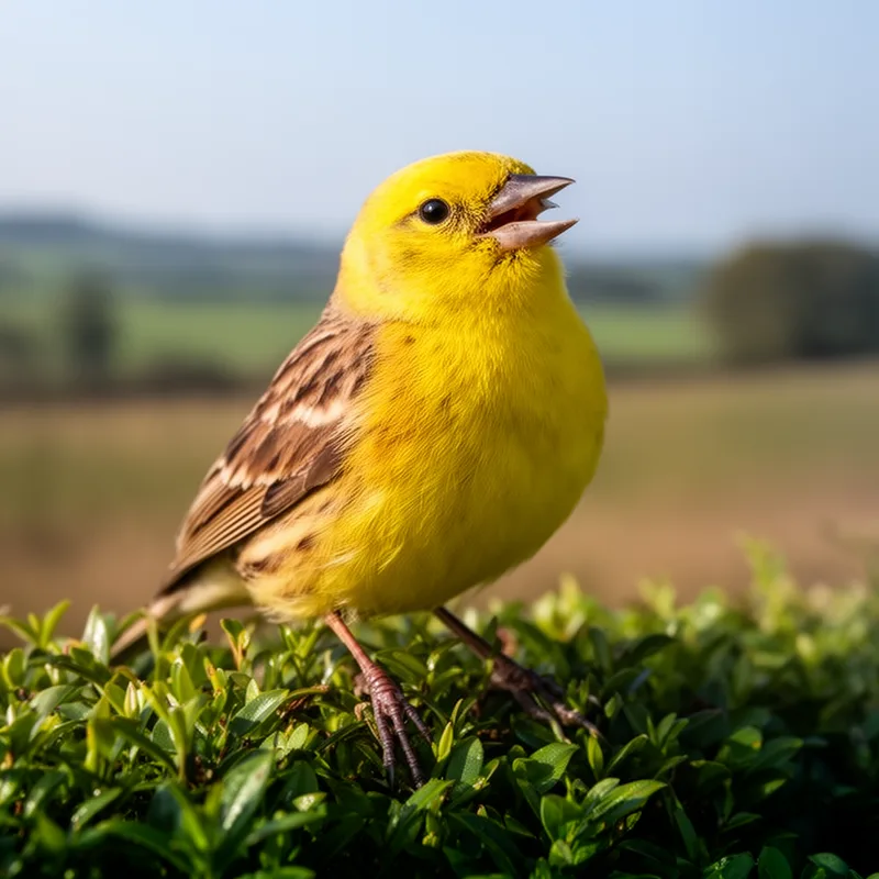 yellow bunting
