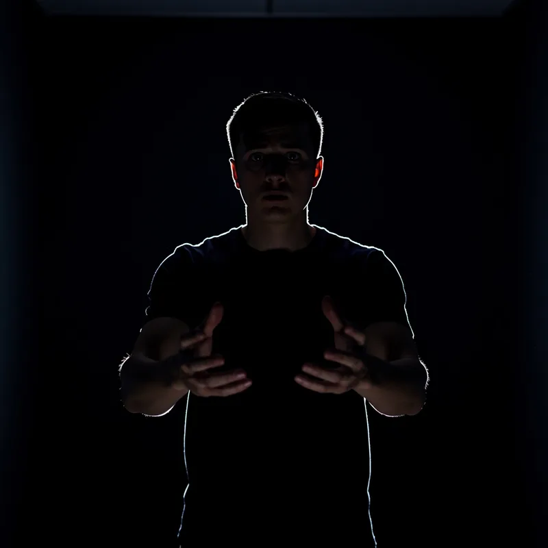 complete darkness
