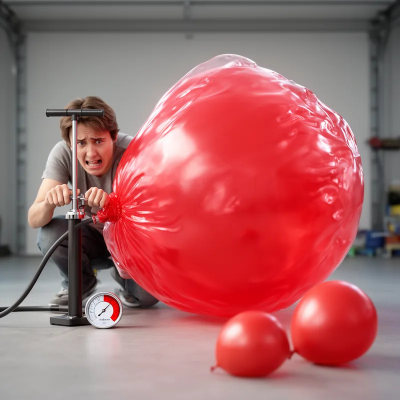 to overinflate
