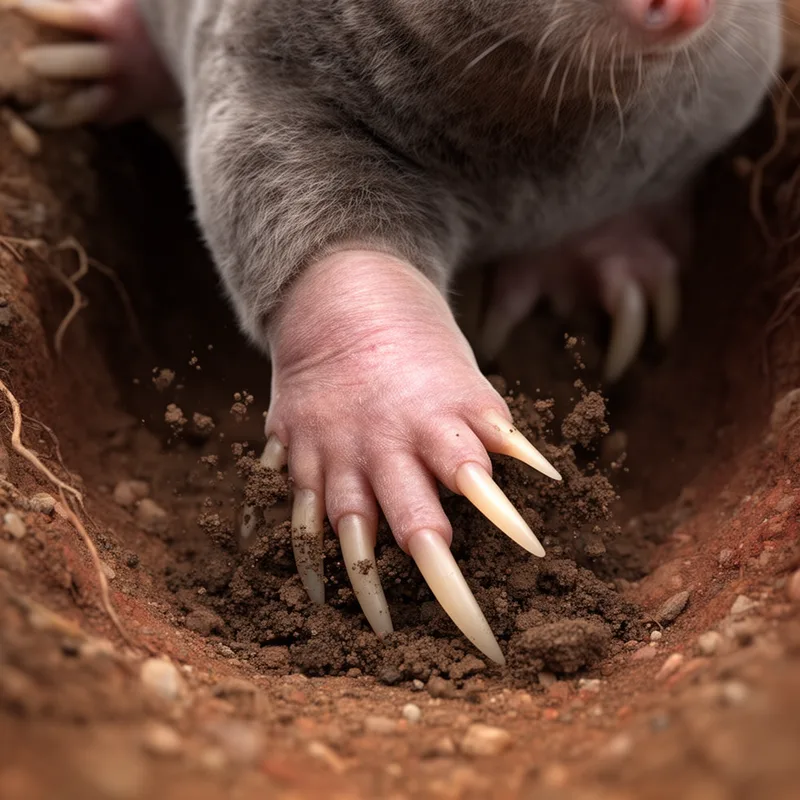 fossorial foot