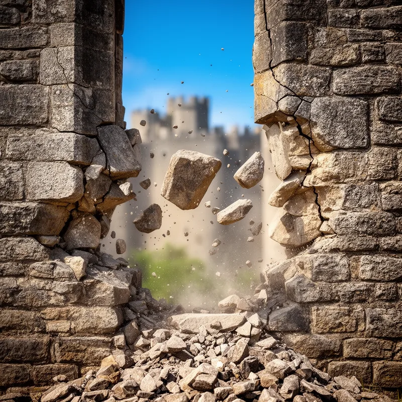 crumbling
