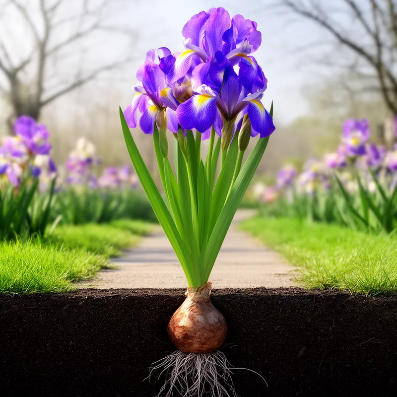 bulbous iris