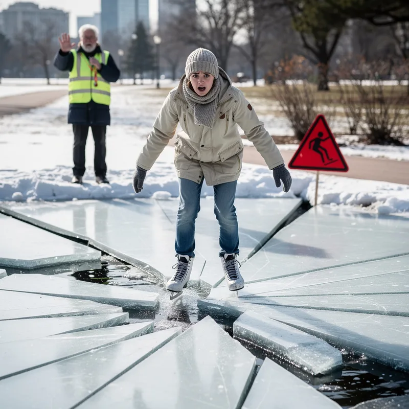 to skate on thin ice