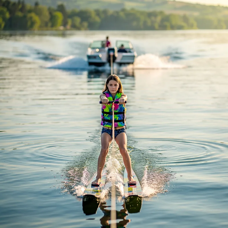 water-skiing