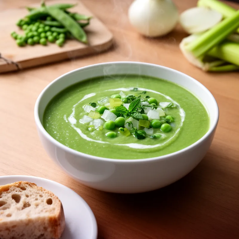 green pea soup