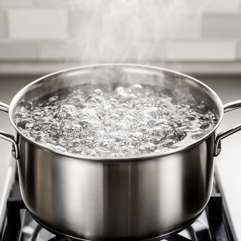 boiling water