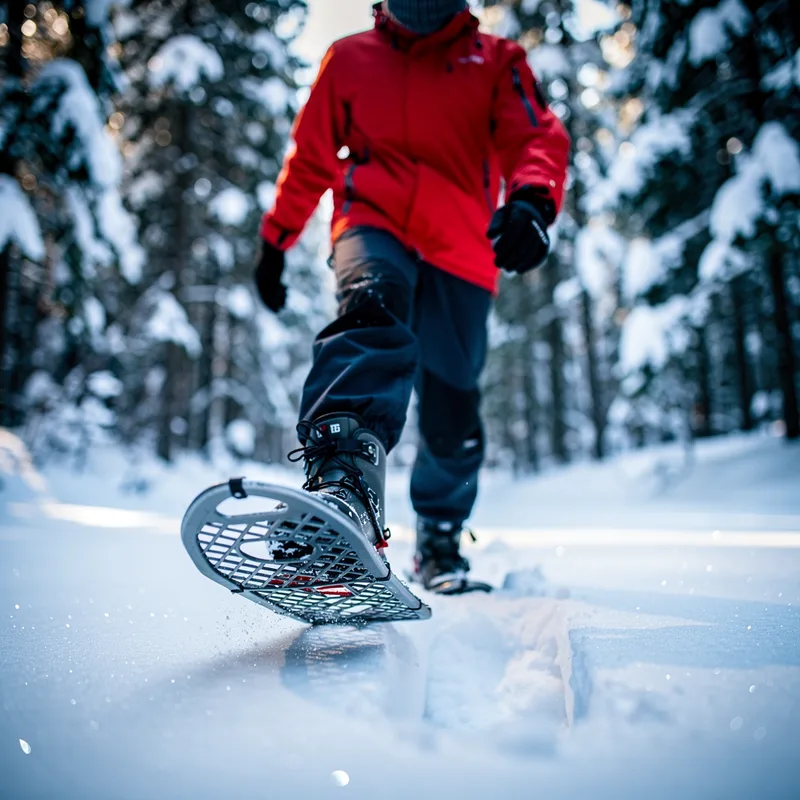 snowshoeing