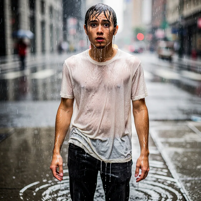 soaked to the skin