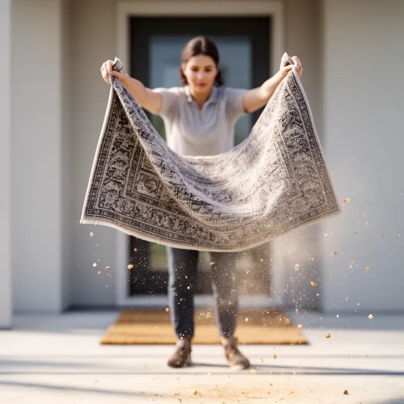 to shake out the rug