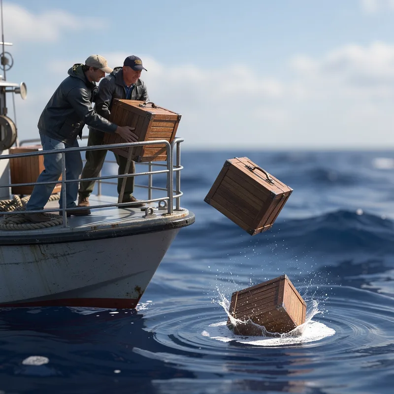 to throw overboard
