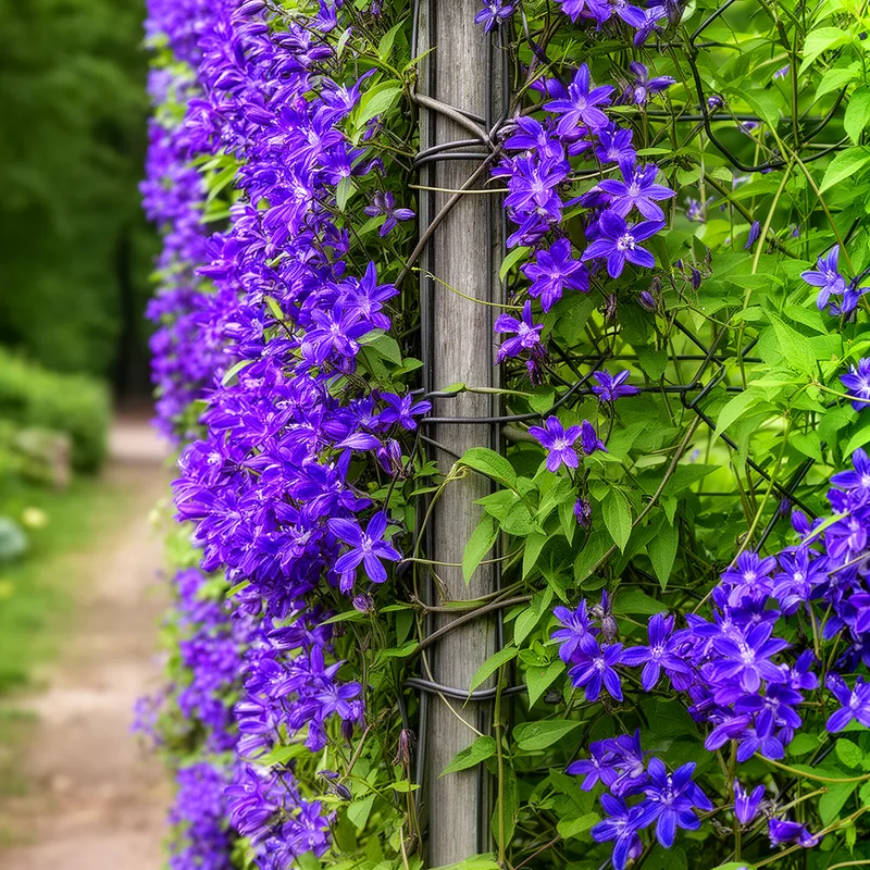 purple virgin's bower