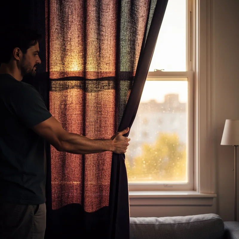 to draw the curtain