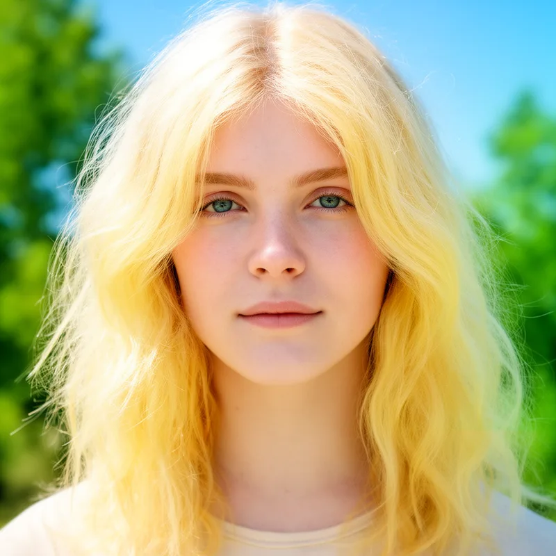 blond person