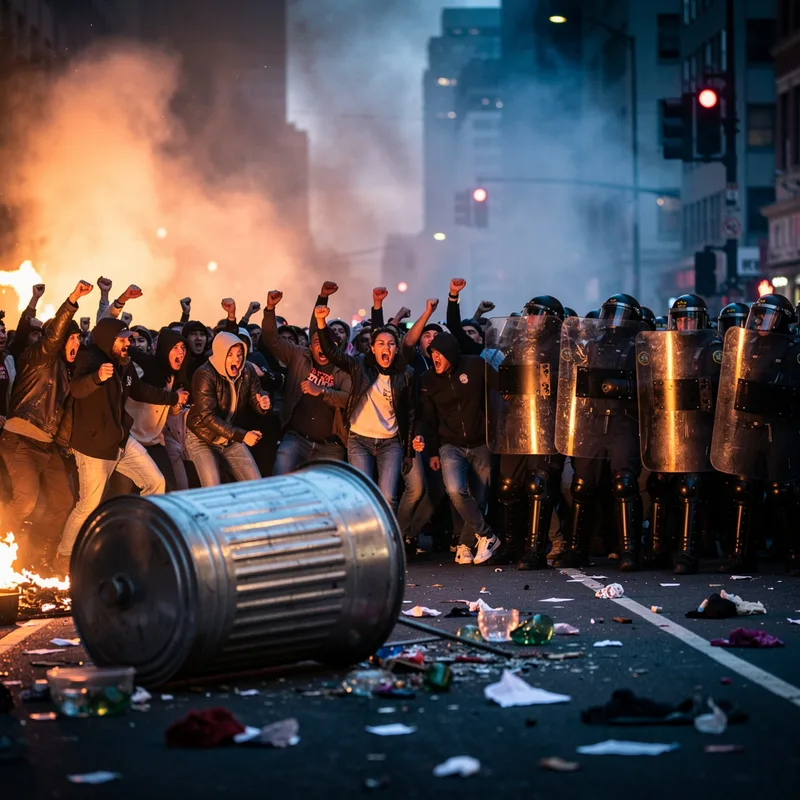 to riot