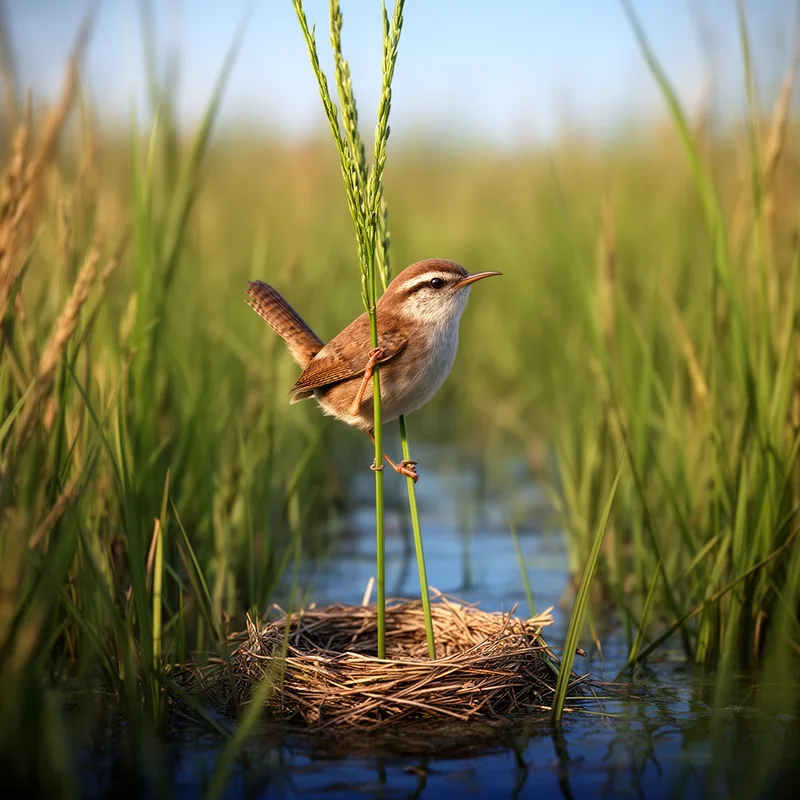 short-billed marsh wren