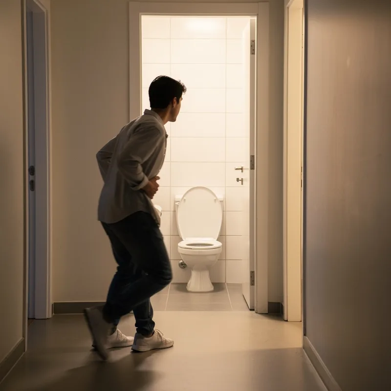 to the toilet