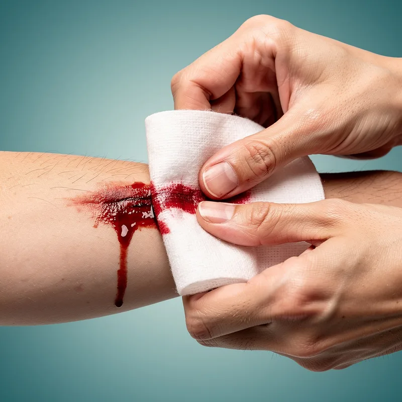 to stop the bleeding