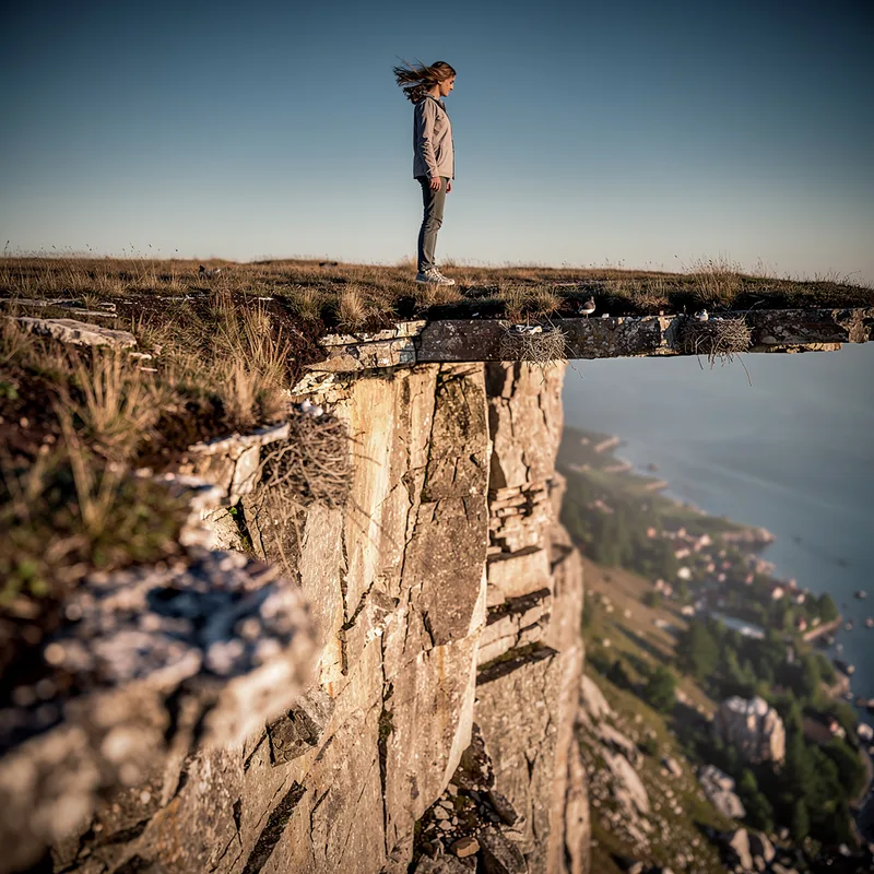 edge of the cliff