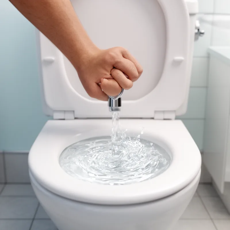 to flush after