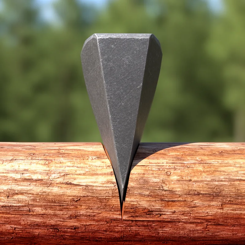 wedge-shaped
