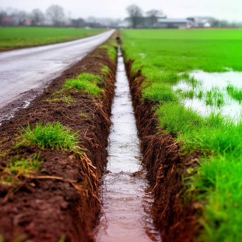drainage ditch