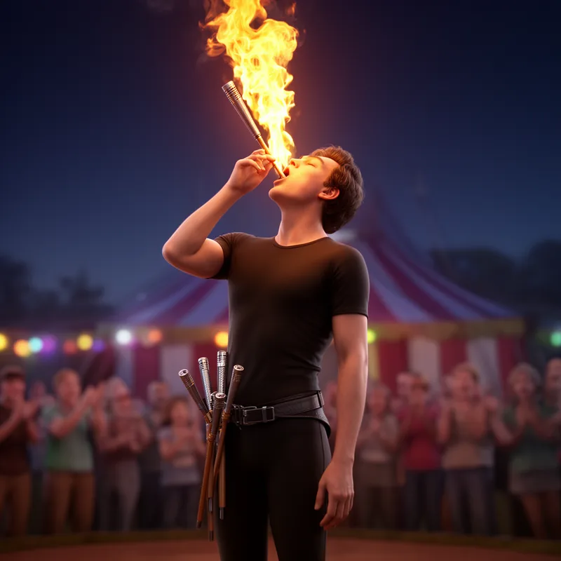 fire-swallower