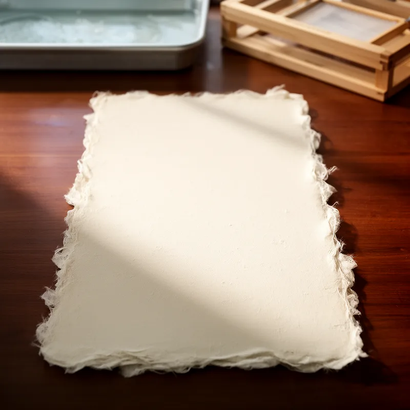 deckle-edged sheet