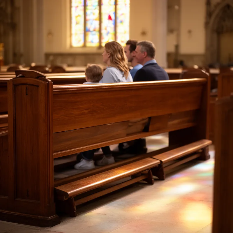 wooden pew