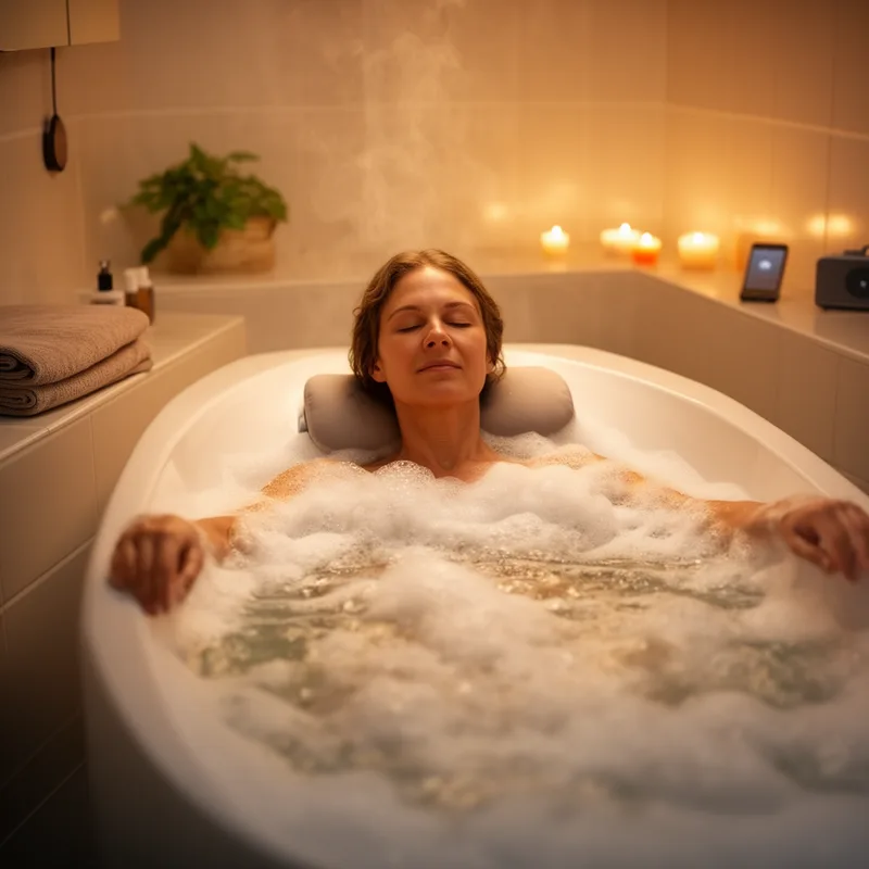 to soak in the tub