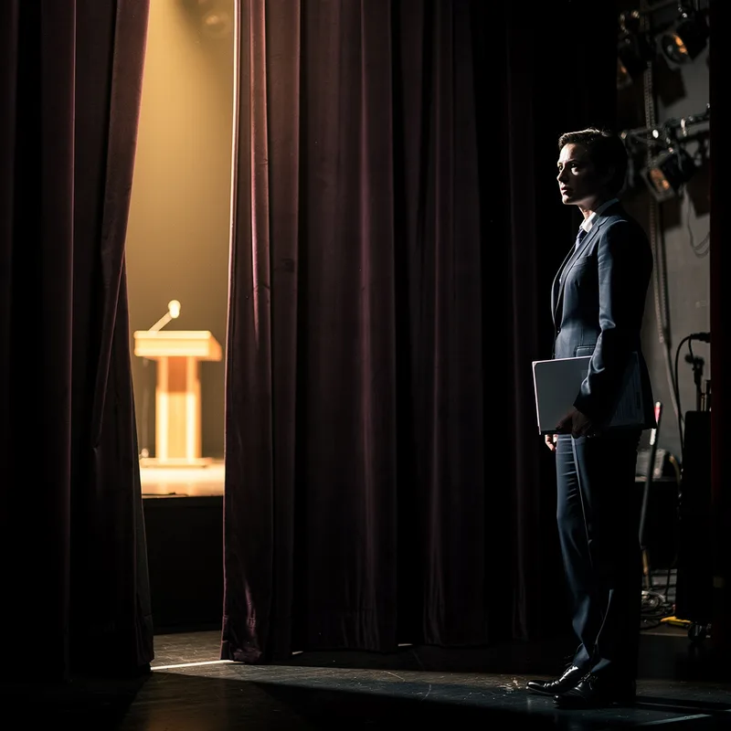 to wait in the wings