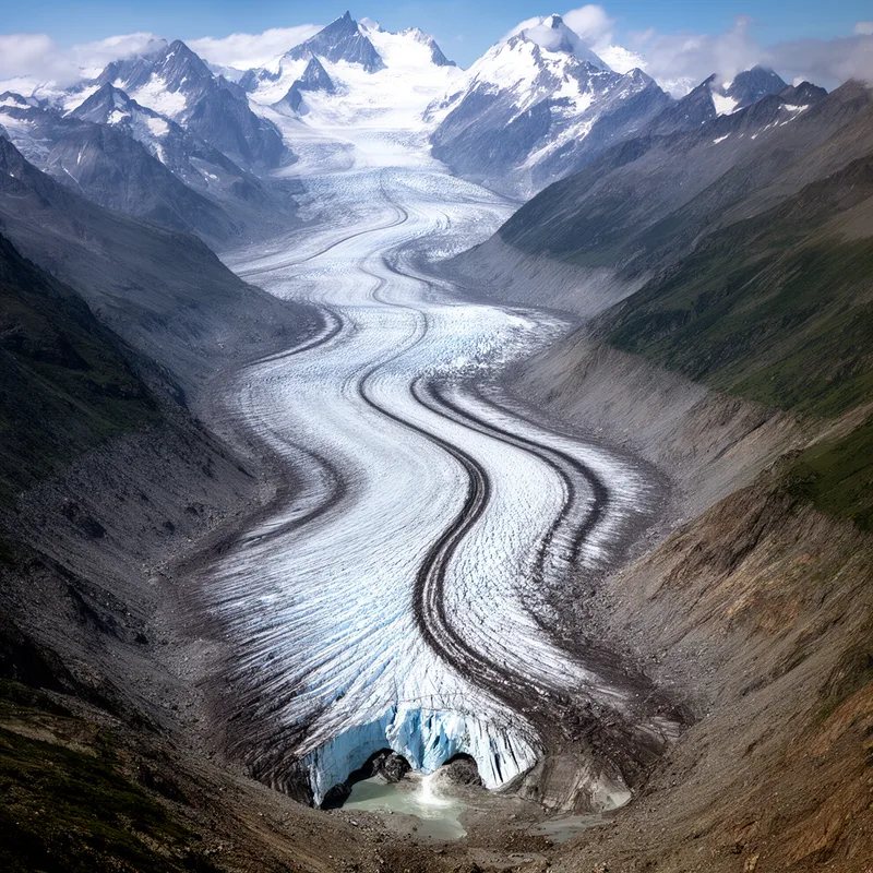Alpine glacier