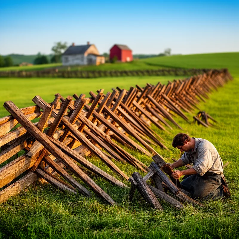 worm fence