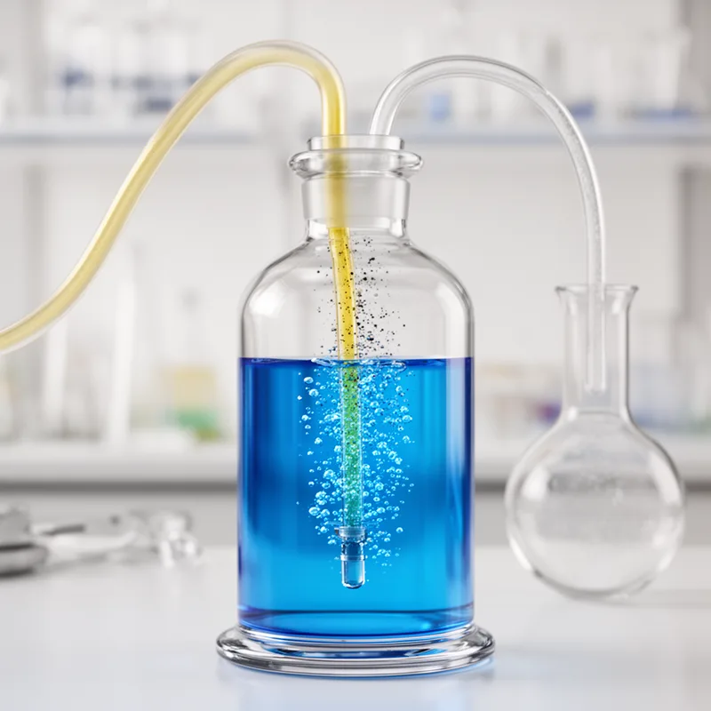 gas-washing bottle