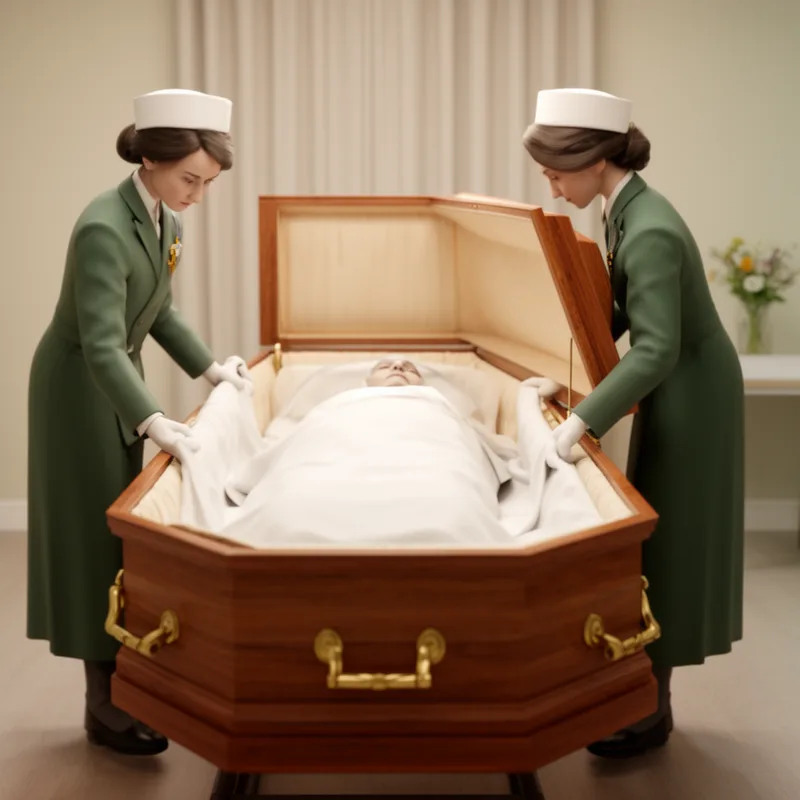 to coffin