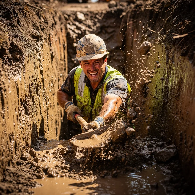 in the trenches