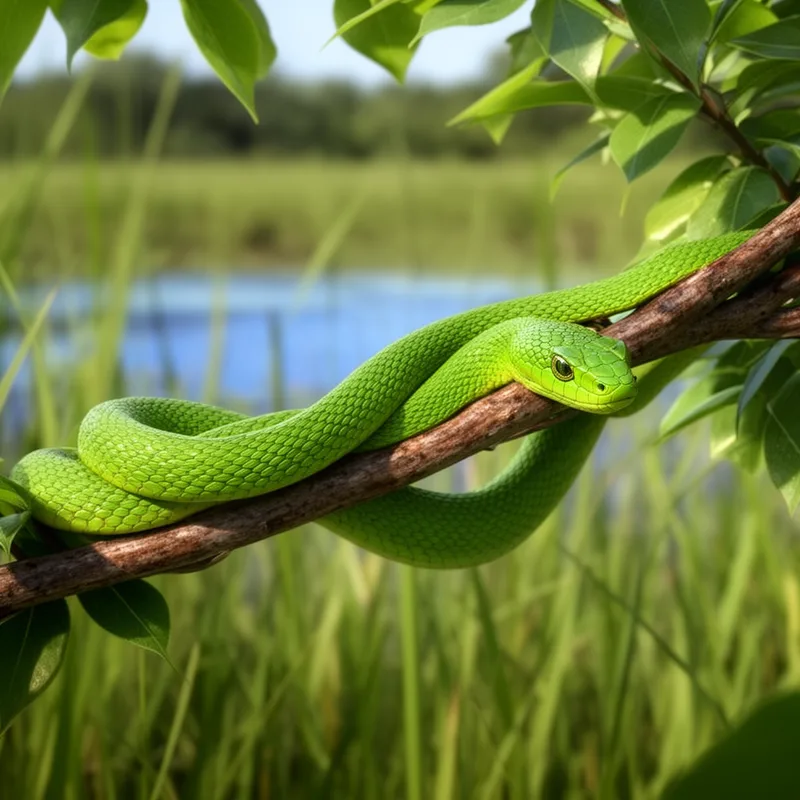 rough green snake