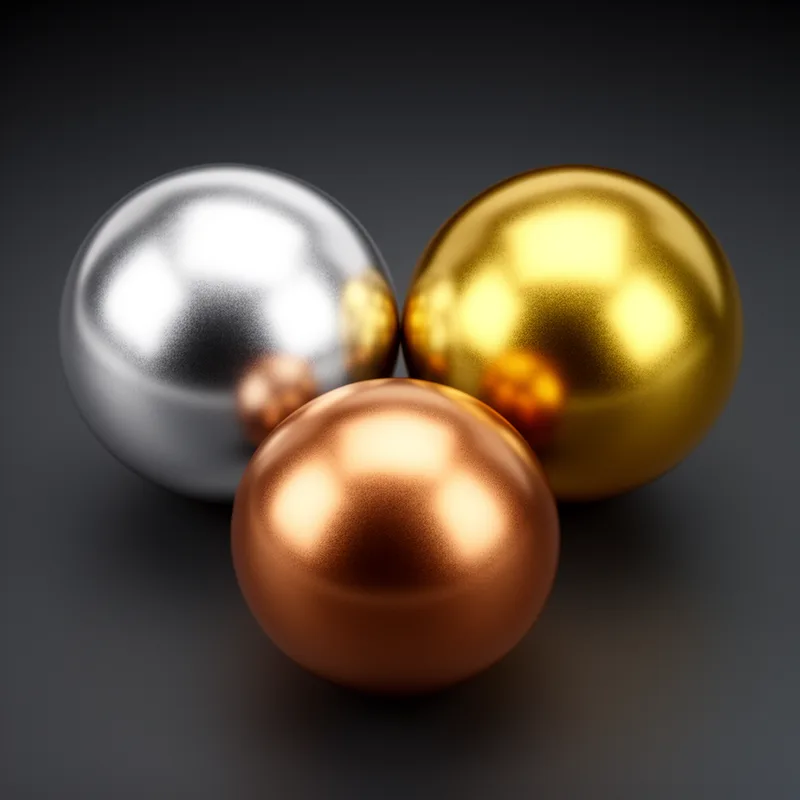 metallic-colored