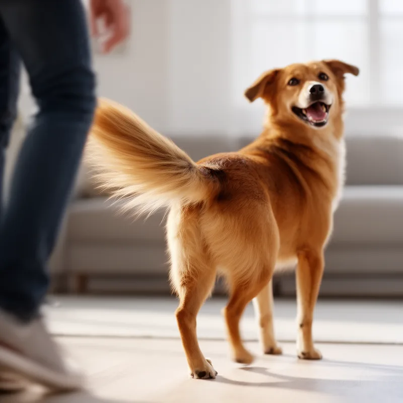 wagging tail