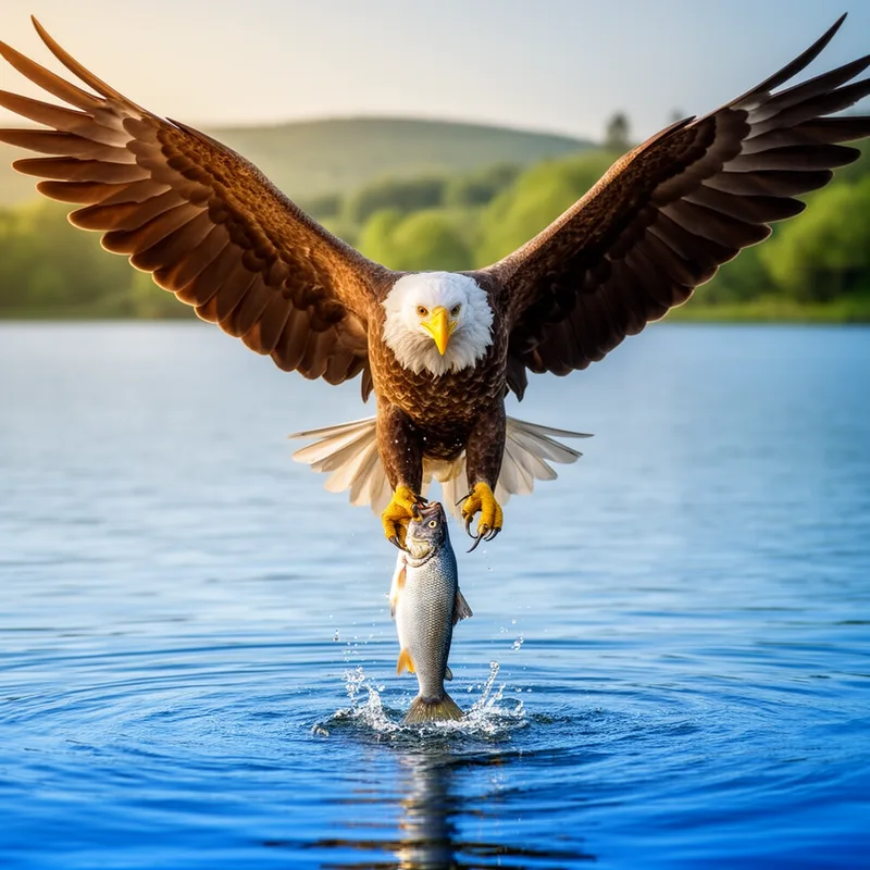 fishing eagle