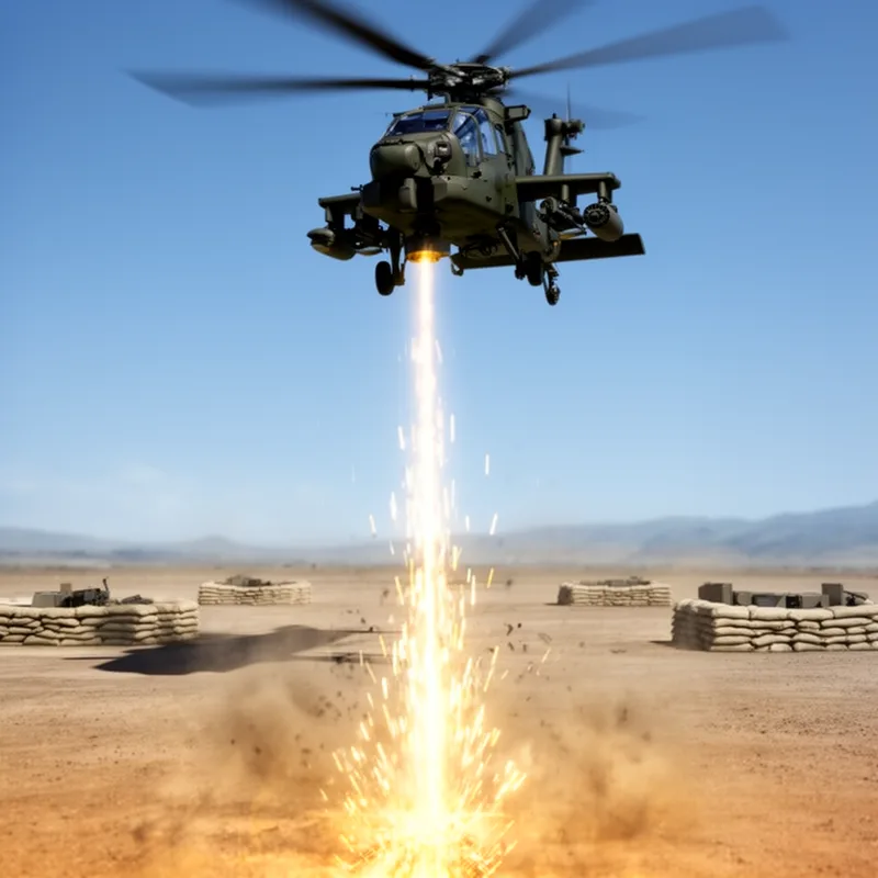 to strafe the area