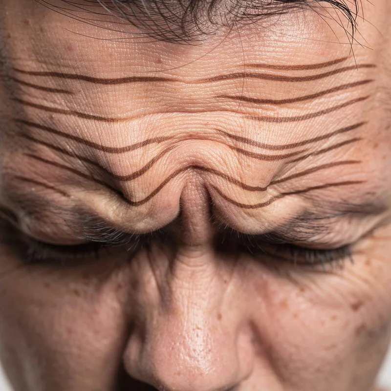 furrowed