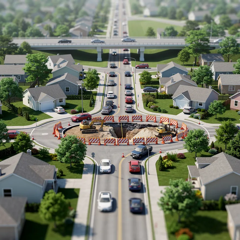 roundabout way