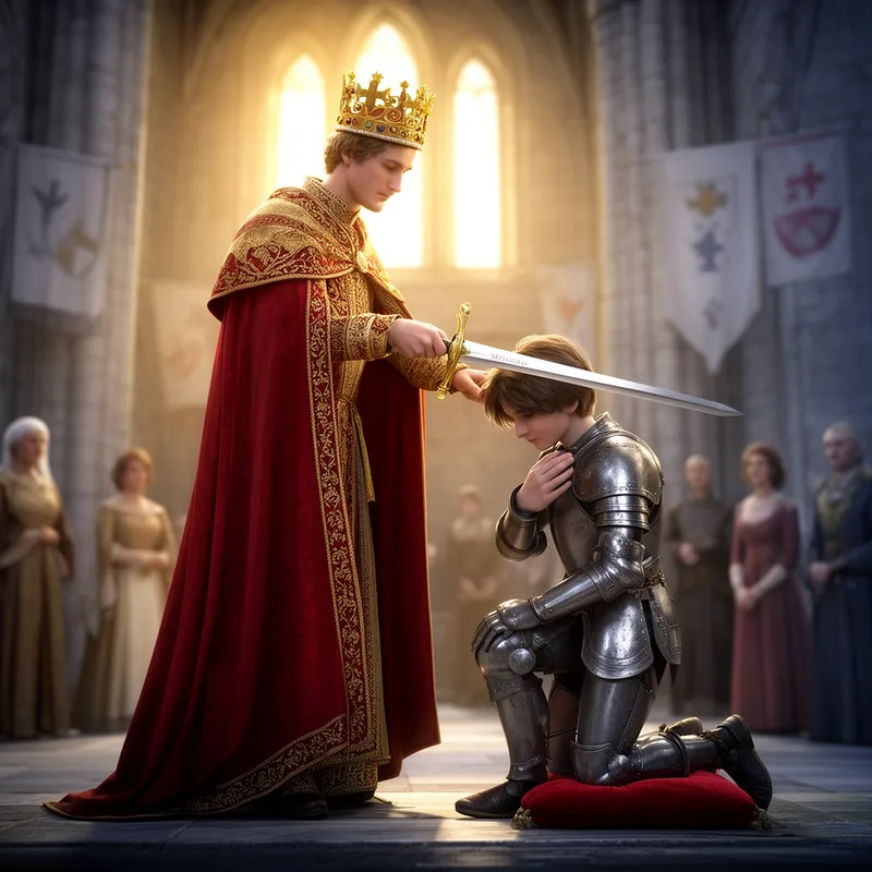to beknighted