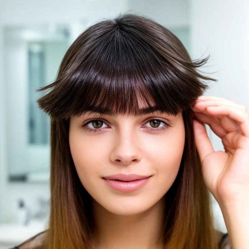 sticky-outy bangs