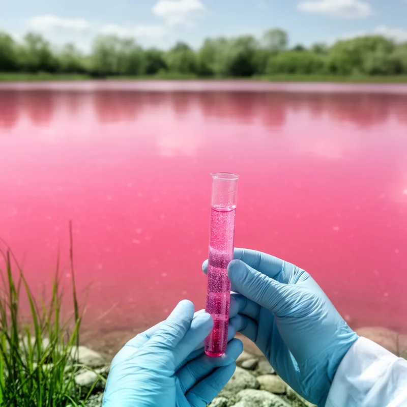 pink water