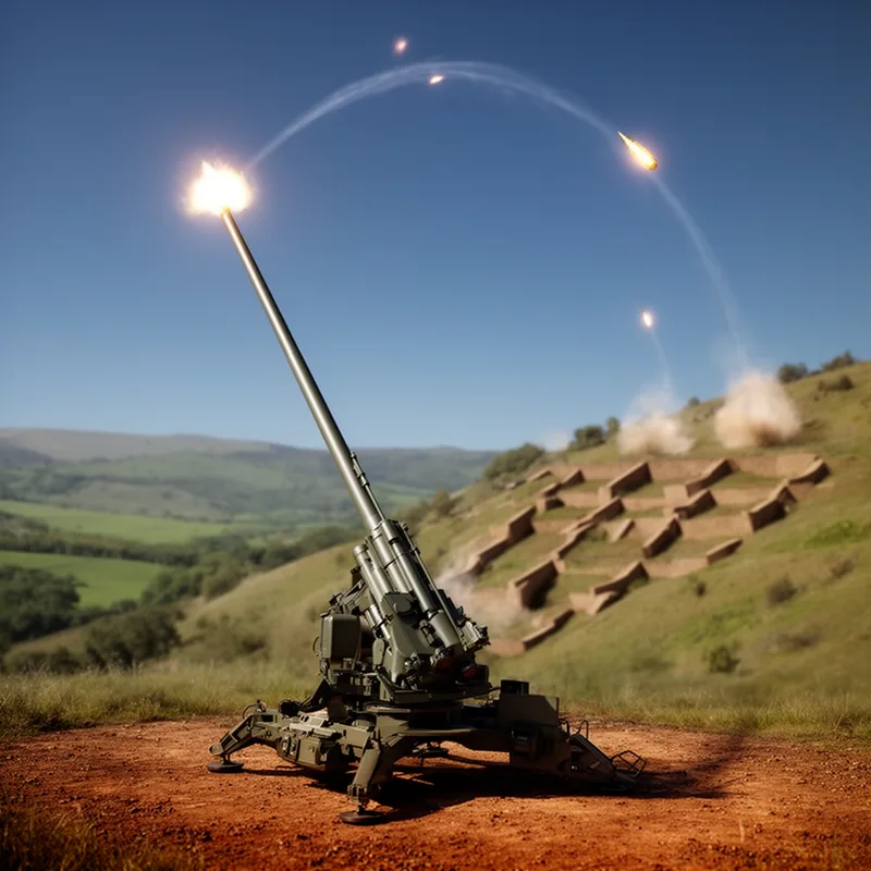 high-angle gun