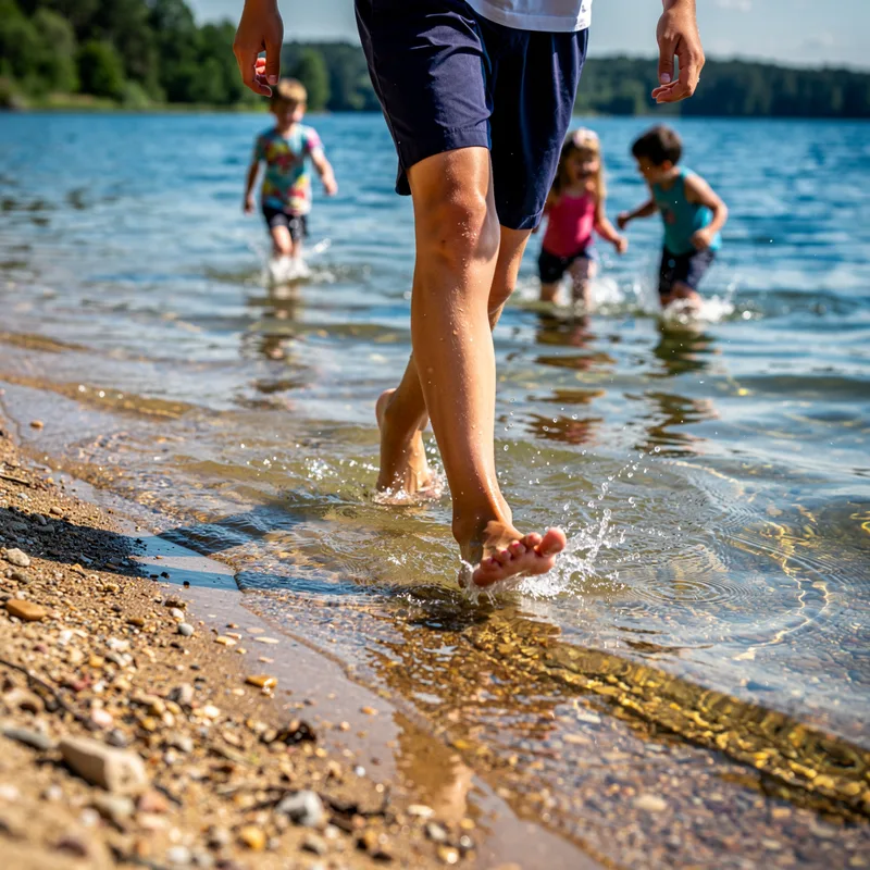 wading